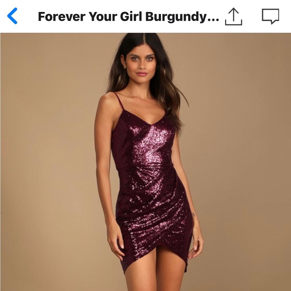Lulu’s Forever Your Girl Bodycon Sequin Dress